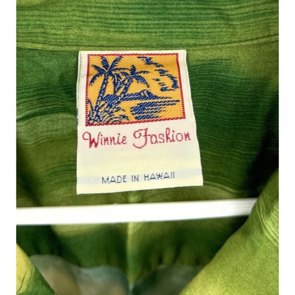 Winnie Fashion Men Hawaiian Floral Luau Button Up Short Sleeve Shirt Size XL - Picture 2 of 6